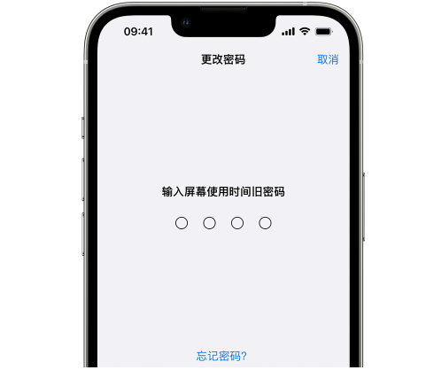 浦江iPhone屏幕维修分享iPhone屏幕使用时间密码忘记了怎么办 