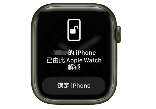 浦江苹果手机维修分享用 AppleWatch 解锁配备面容 ID 的 iPhone方法 