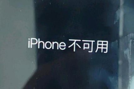 浦江苹果服务网点分享锁屏界面显示“iPhone 不可用”如何解决 