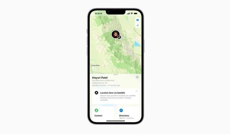 浦江苹果14维修分享iPhone14系列中 FindMy功能通过卫星分享位置方法教程 