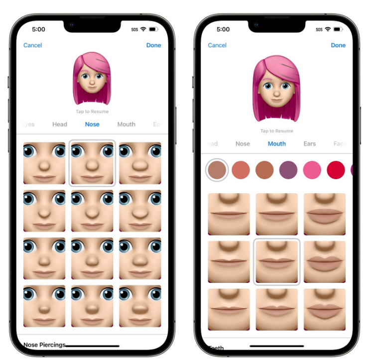 浦江苹果手机维修分享​iOS 16中的拟我表情有了哪些变化和升级 