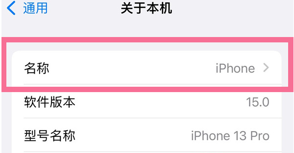 浦江苹果13维修分享iPhone 13热点名字设置教程 