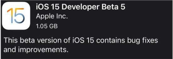 浦江苹果手机维修分享如何升级到iOS15.0 beta5 